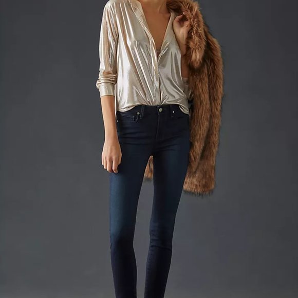 PAIGE Denim - Anthropologie Paige Hoxton high rise ankle skinny petite jeans